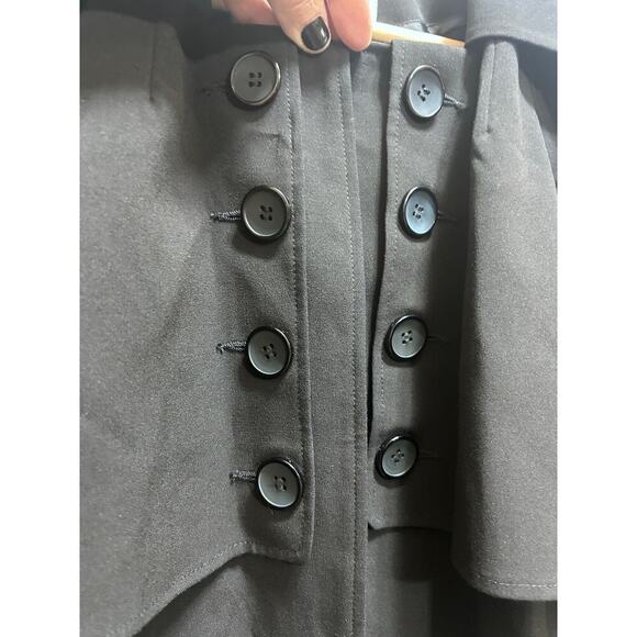 Walter Blk Open Blazer 12 Unlined Coquette Feminine Boho Indie Retro Minimalist - Picture 2 of 6